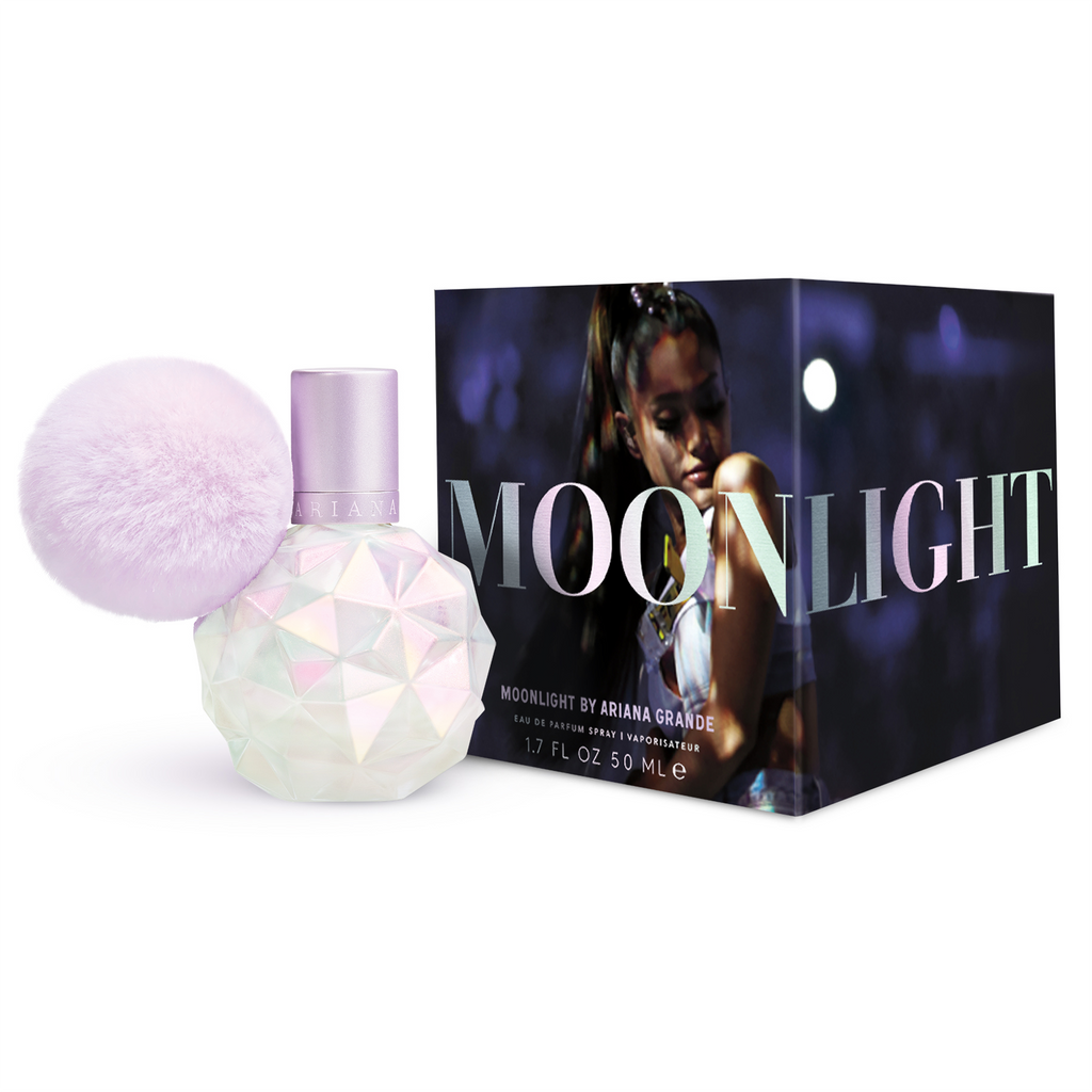 Moonlight by Ariana Grande perfume bottle and packaging